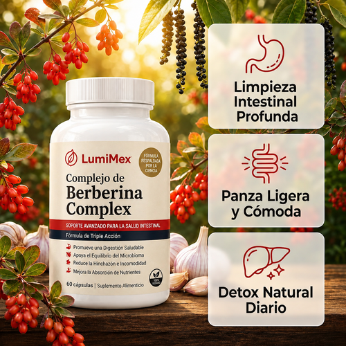 Berberina complex | Limpieza Intestinal Profunda 8 en 1