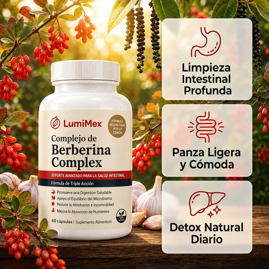 Berberina complex | Limpieza Intestinal Profunda 8 en 1