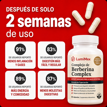 Berberina complex | Limpieza Intestinal Profunda 8 en 1